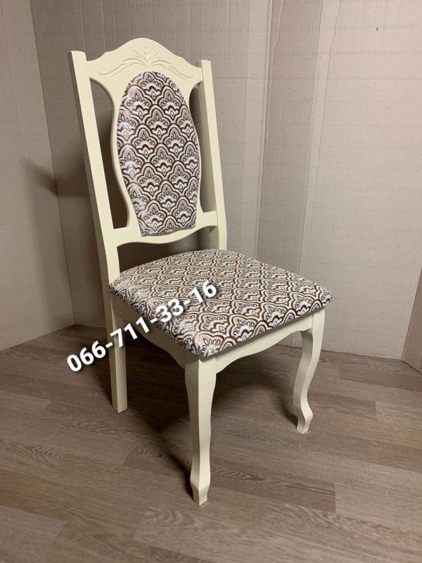 Стілець СЕНАТОР/ слонова кістка / Мідія Беж